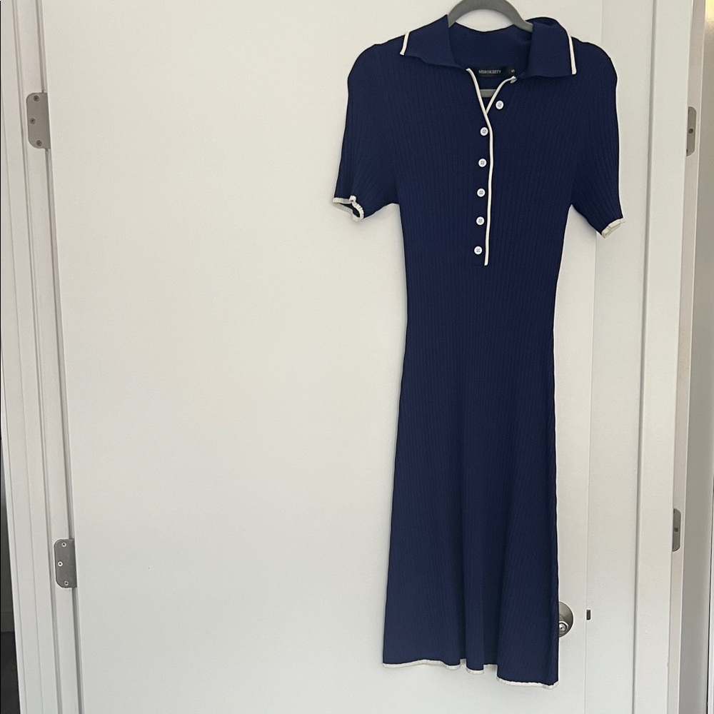 Navy Blue Polo Dress